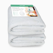 Waterproof Crib Mattress Pad - Crib 2-Pack