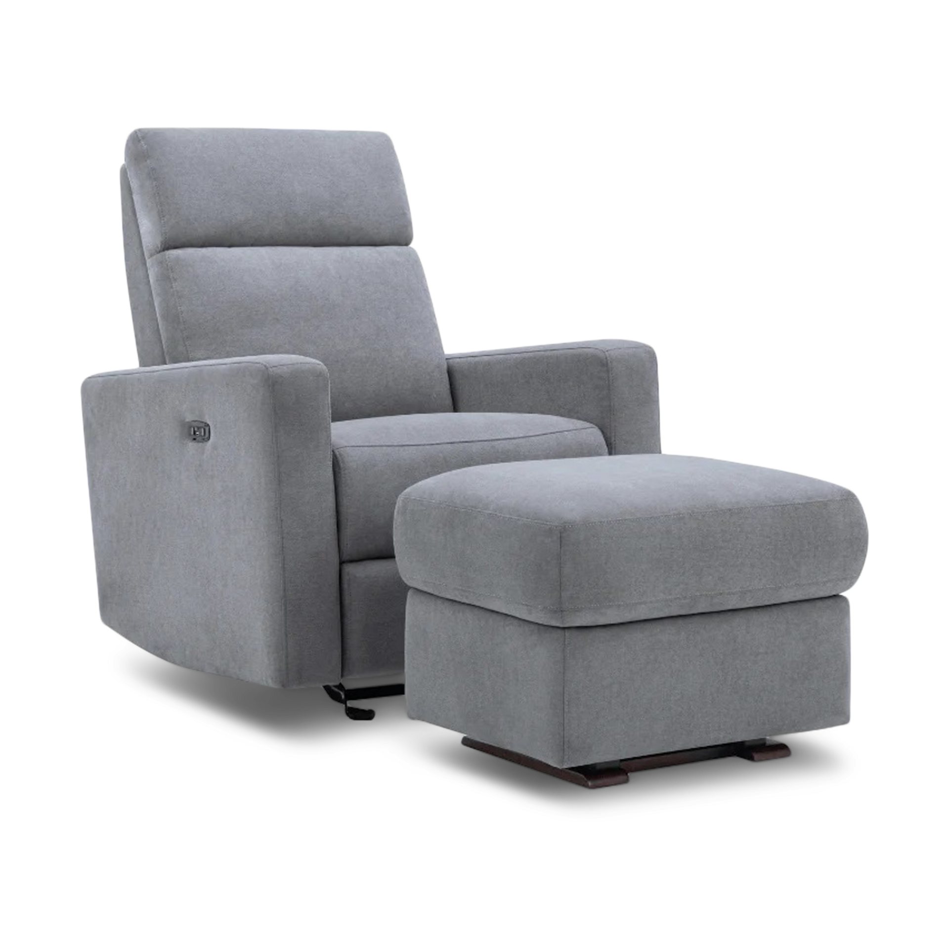 Nurture& The Gliding Ottoman - Gray.