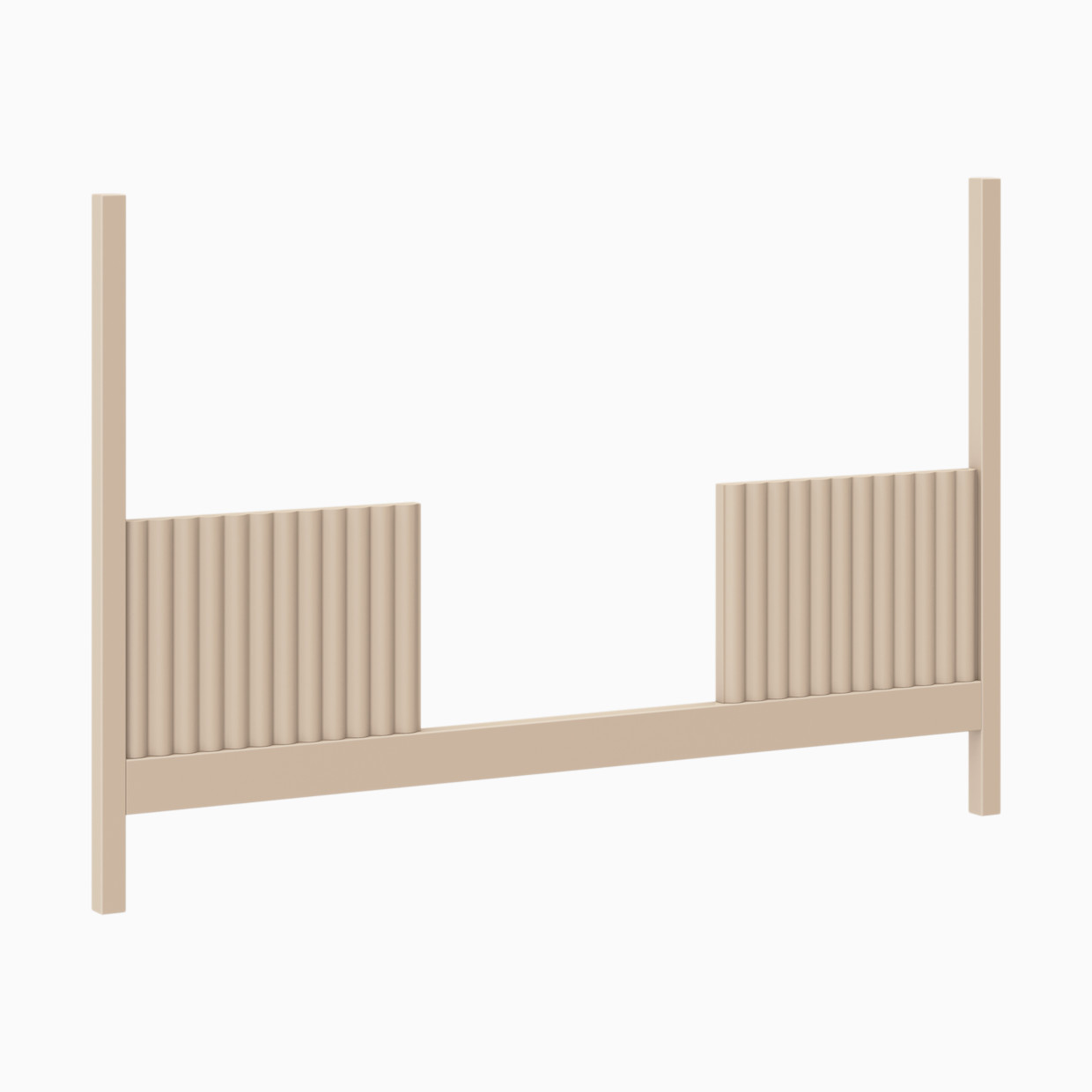 babyletto Moab 3-in-1 Convertible Crib Toddler Bed Conversion Kit - Taupe.