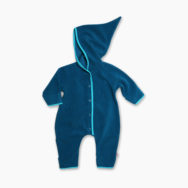 Zutano Cozie Fleece Elf Romper - Pagoda, 6-12 Months.