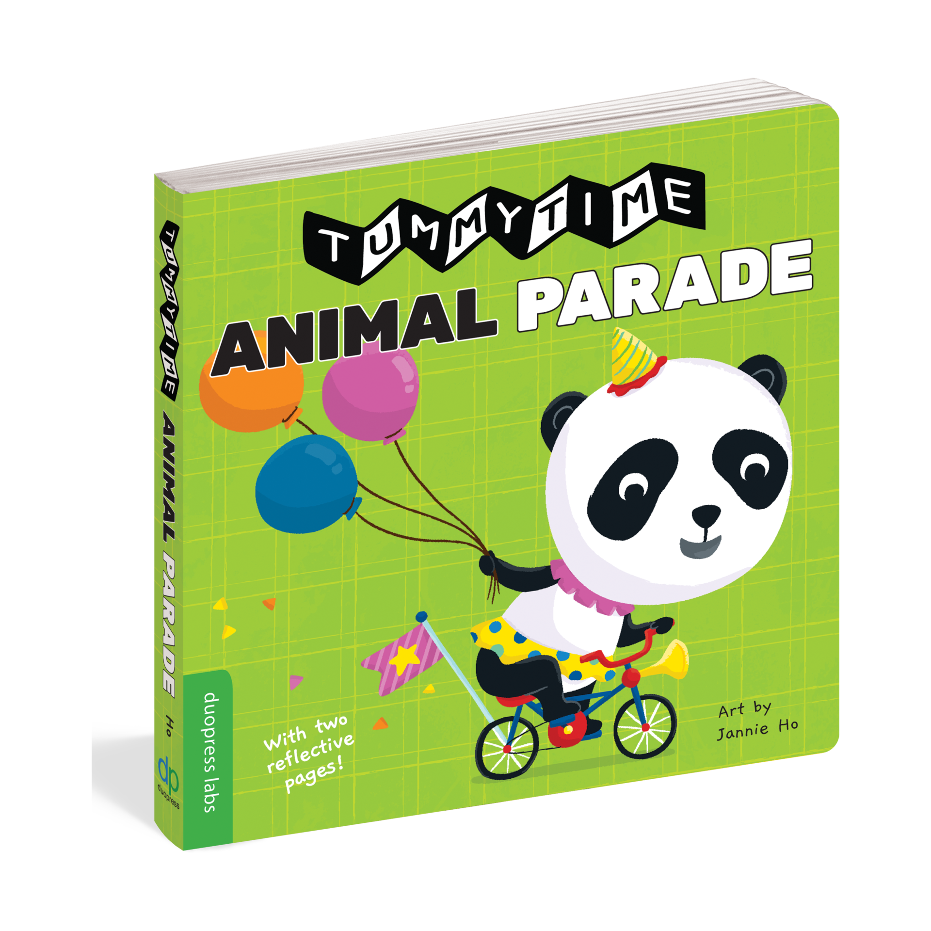 TummyTime(R): Animal Parade: A Sturdy Fold-out Book with Two Mirrors for Babies. One Side Has High-Color Images, the Other Has High-Contrast Black-and-White Images