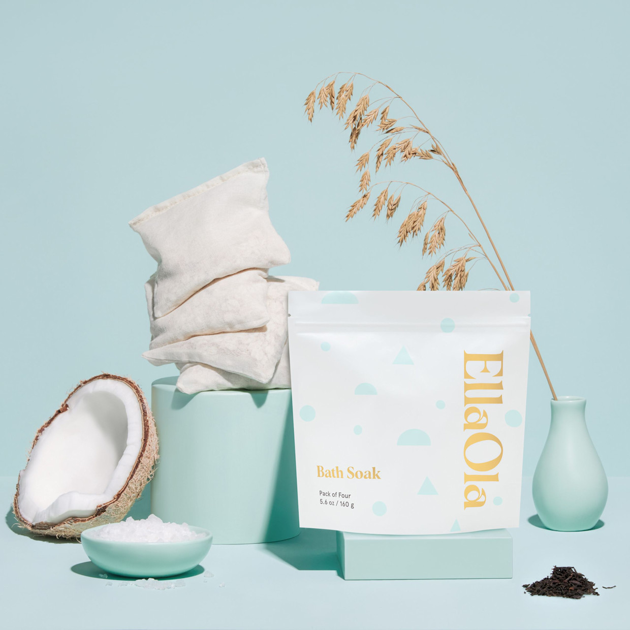 Ella Ola Organic Baby Bath Soak - Blue.