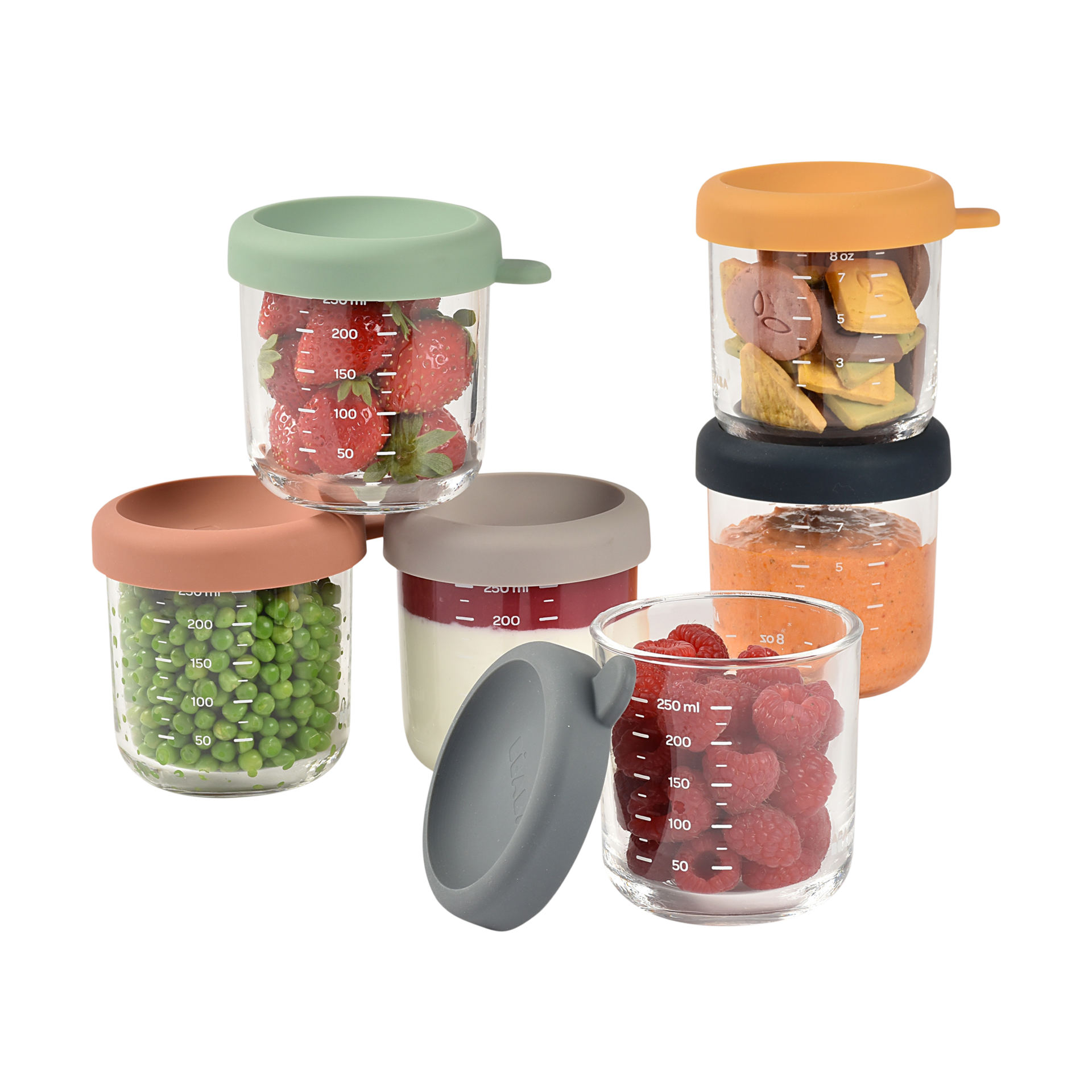 Beaba Glass Baby Food Jars.