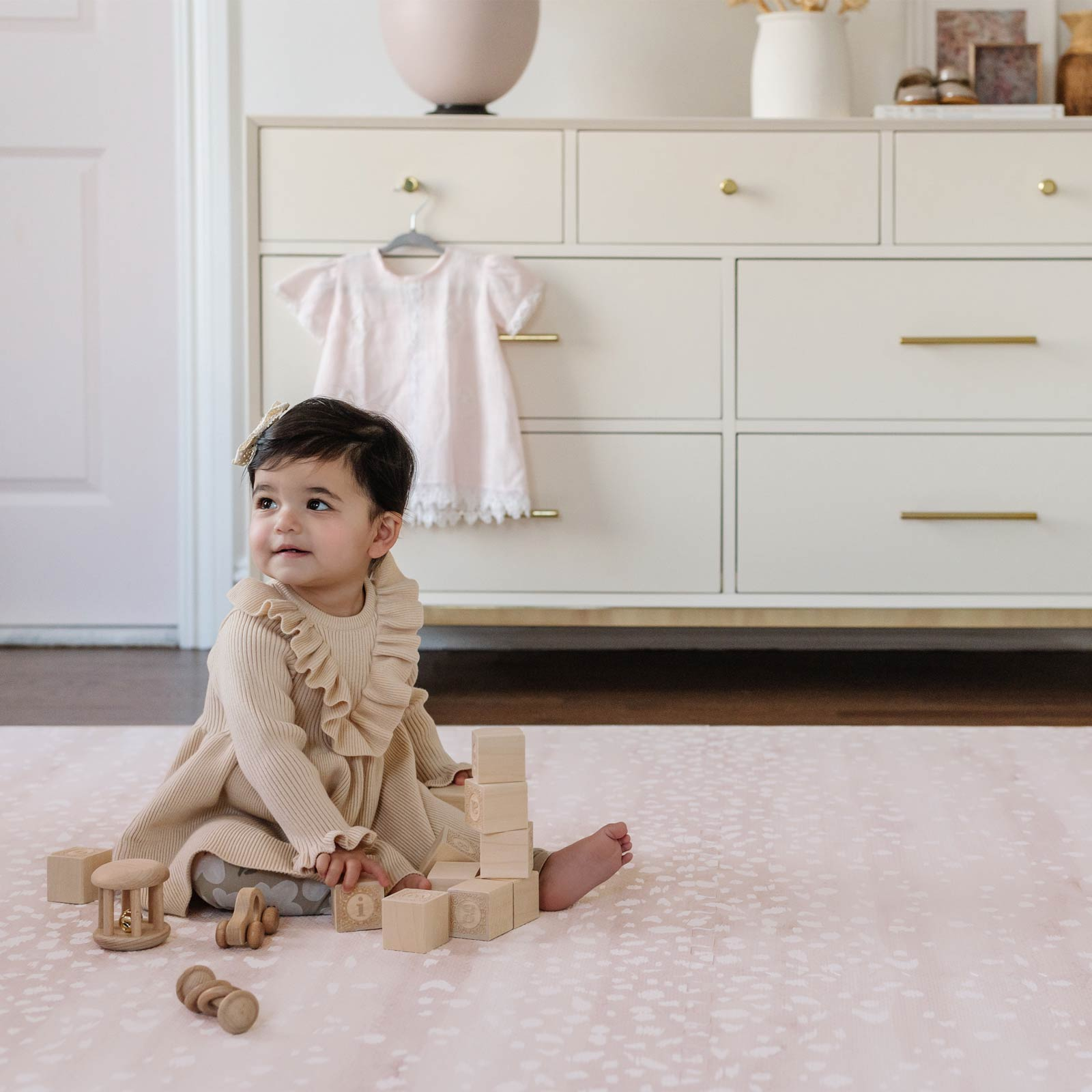 House of Noa Little Nomad Play Mat | Fawn - Magnolia, 4X8.