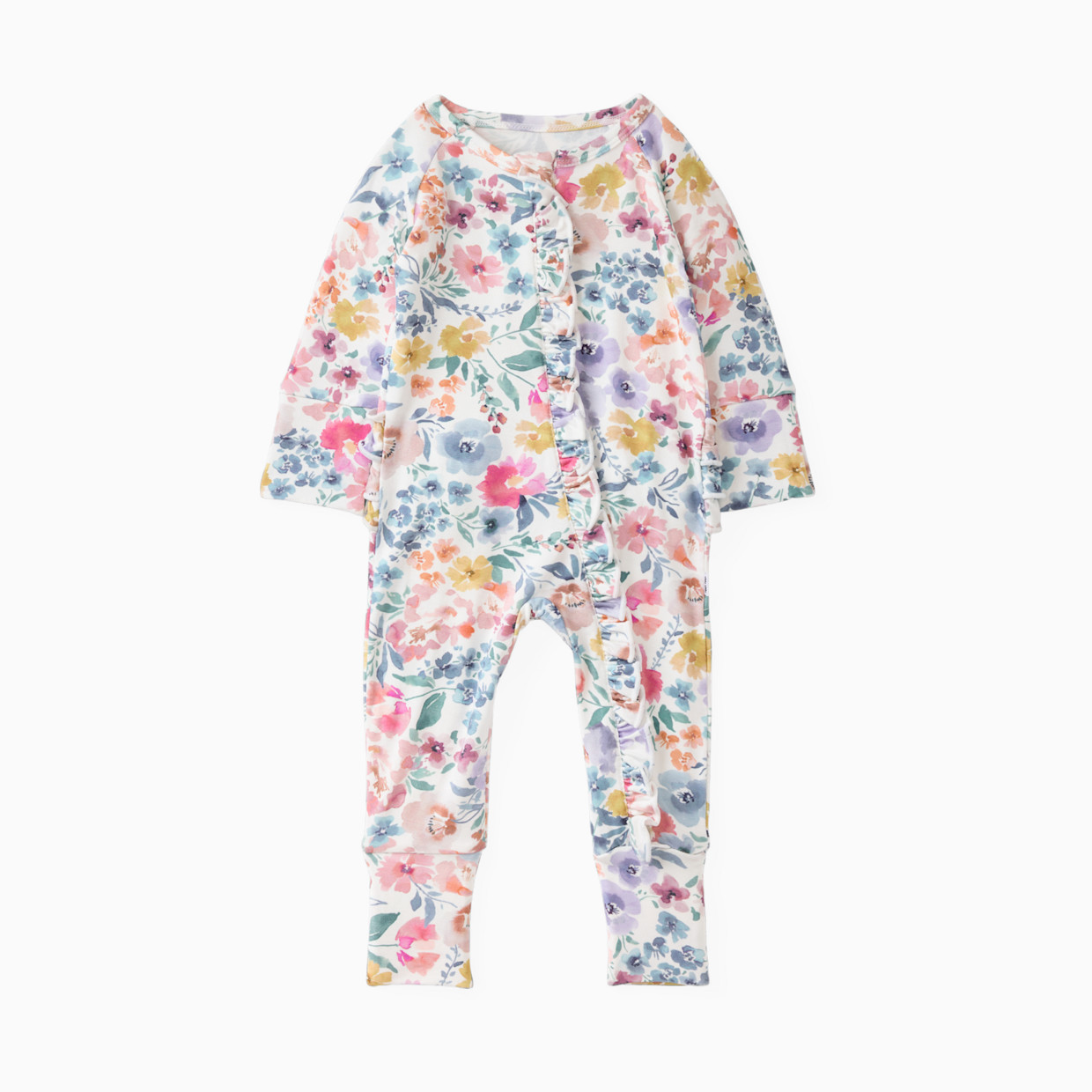 Little Sleepies Ruffle Zippy - Tiny Blooms, Micro Preemie.