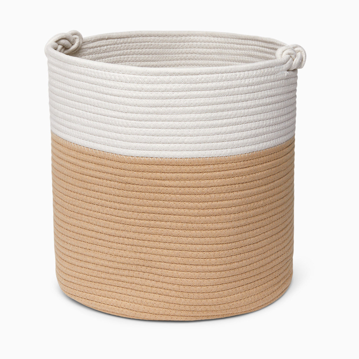 Sprucely Large Rope Basket - Oat, Single.