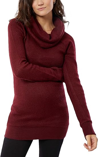 Ingrid & Isabel  Cowl Neck Maternity Tunic Sweater.