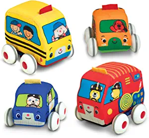 Melissa & Doug Soft Pull-Back Vehicle Set.