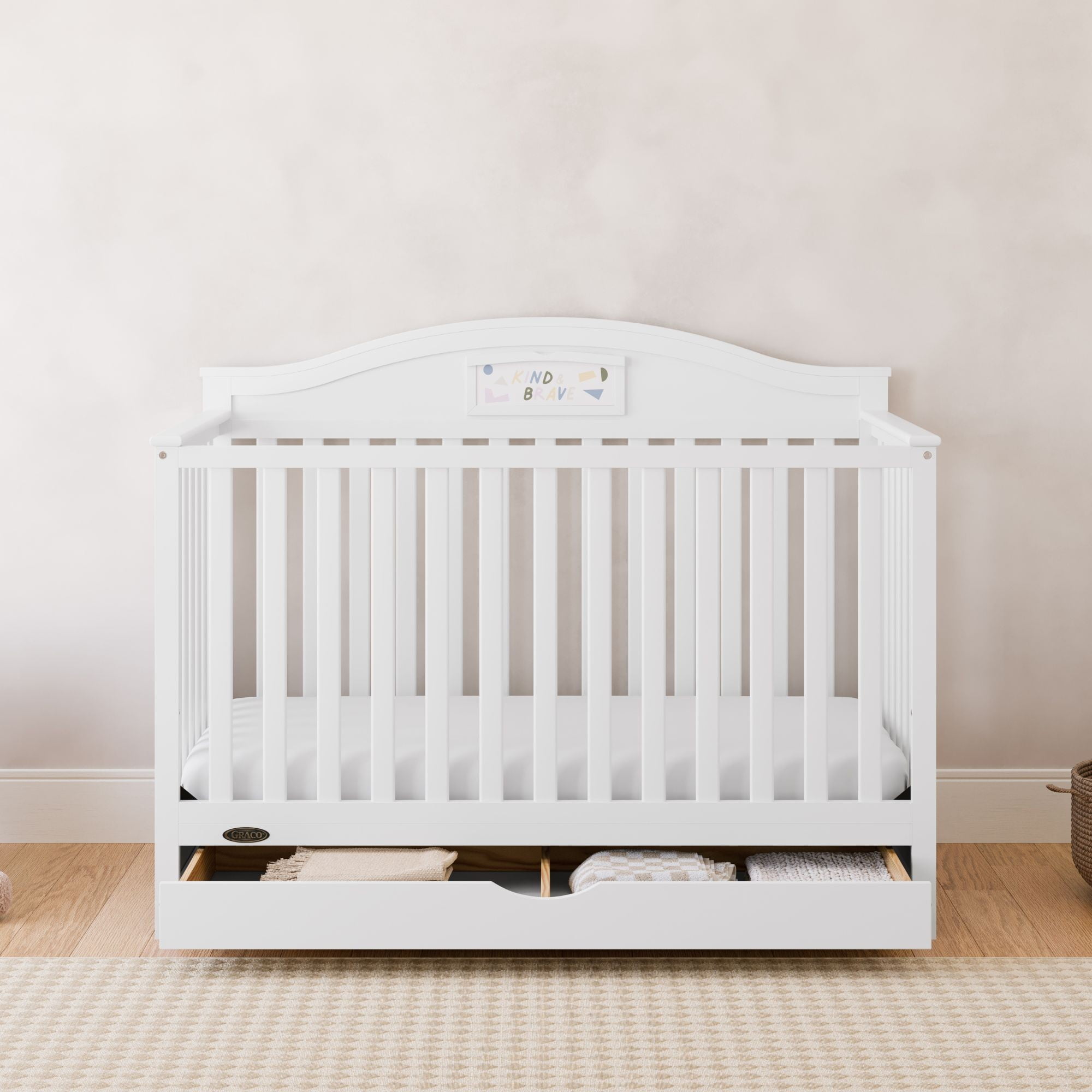 Graco Story 5-in-1 Convertible Baby Crib- White - $229.00.