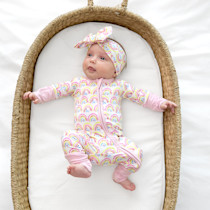 Pastel Rainbows Zippy - Little Sleepies