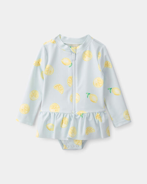 Carter's 1-Piece Lemon Rashguard Swimsuit.