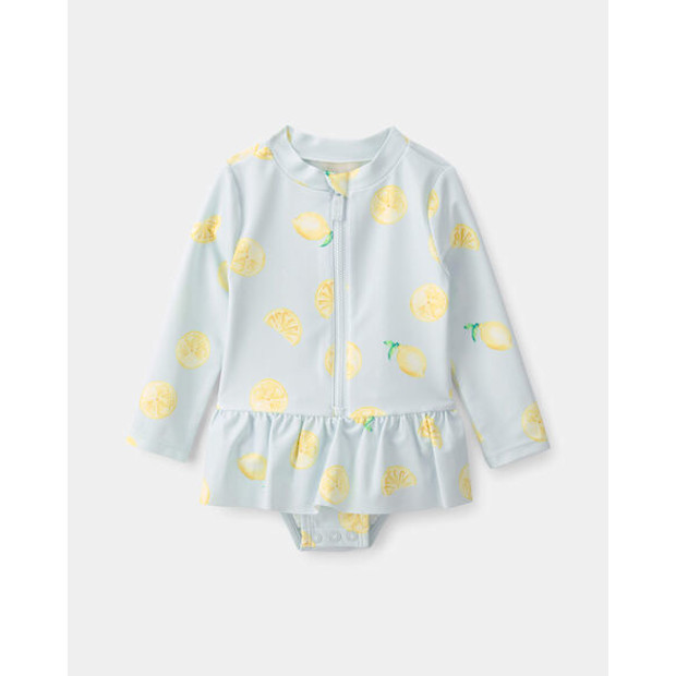Carter's 1-Piece Lemon Rashguard Swimsuit.