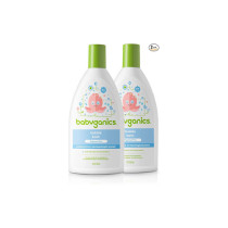 Babyganics Bubble Bath, Non-Allergenic, Gently Cleanses, Fragrance Free, 20 Fl Oz (Pack of 2), Packaging May Vary