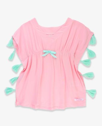 RuffleButts Tassel Kaftan Cover-Up.