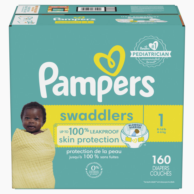 Pampers Pampers Swaddlers Size 1 - Size 1 (160 Count).