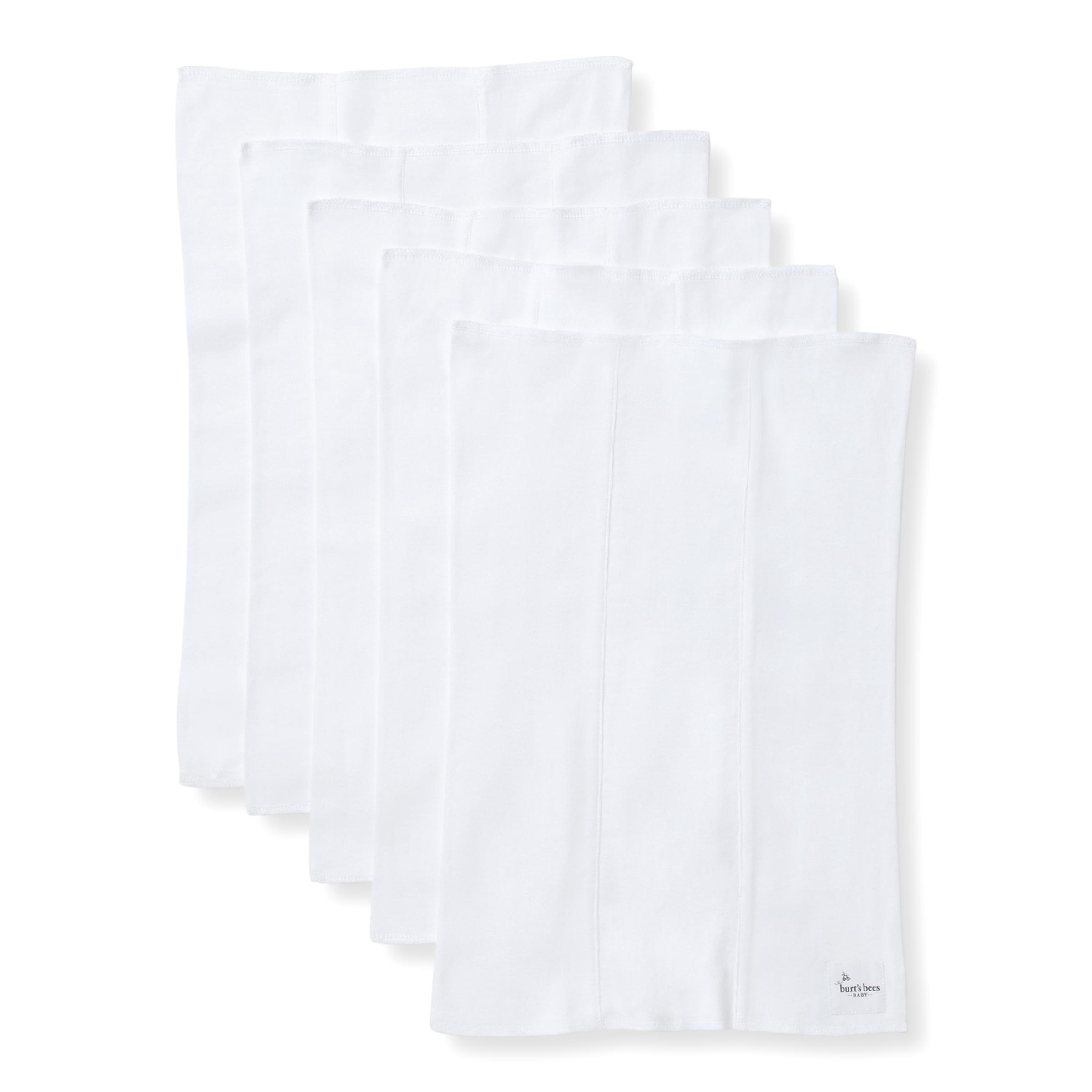 Burt's Bees Baby Organic Burp Cloth (5 Pack) - Cloud Solid.