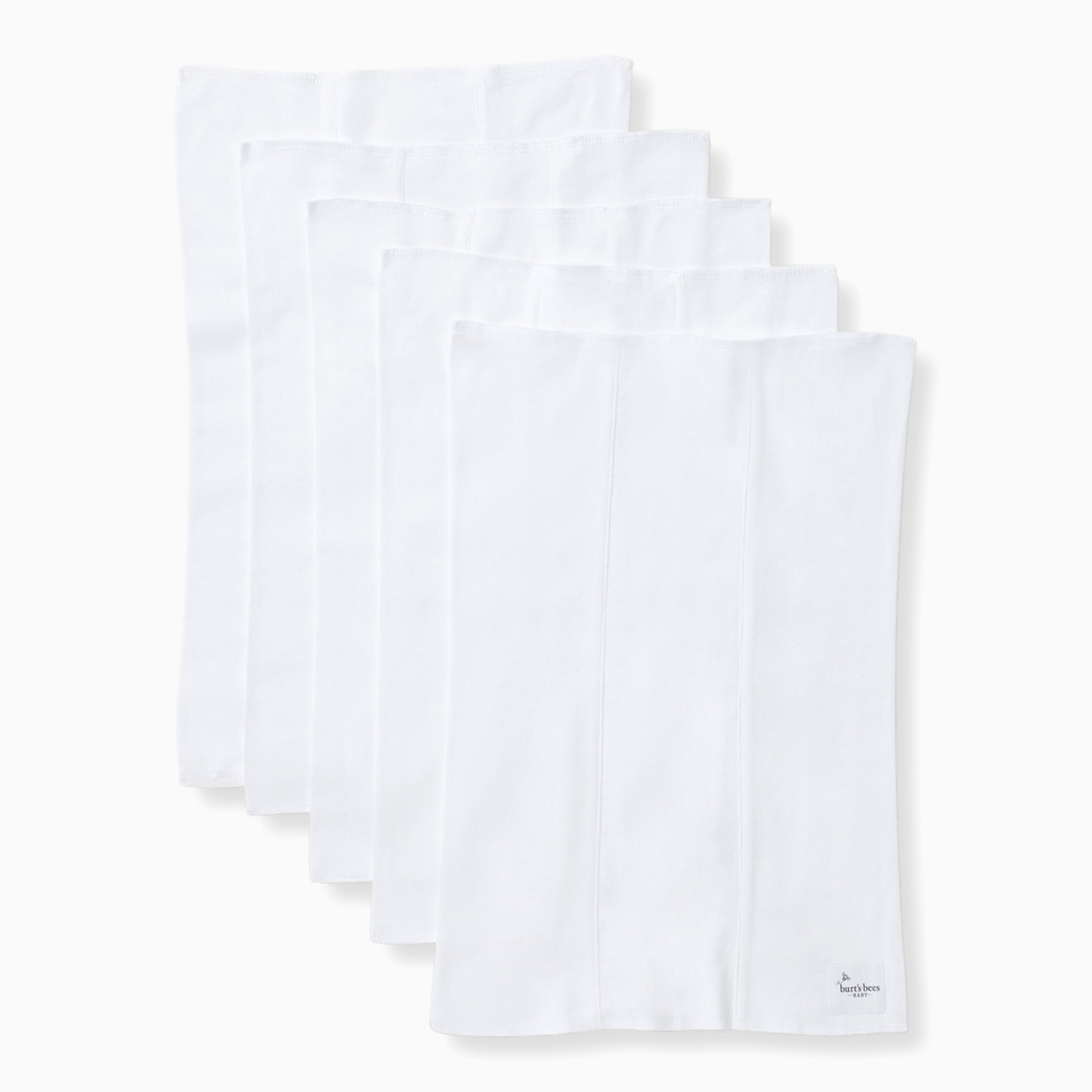 Burt's Bees Baby Organic Burp Cloth (5 Pack) - Cloud Solid.