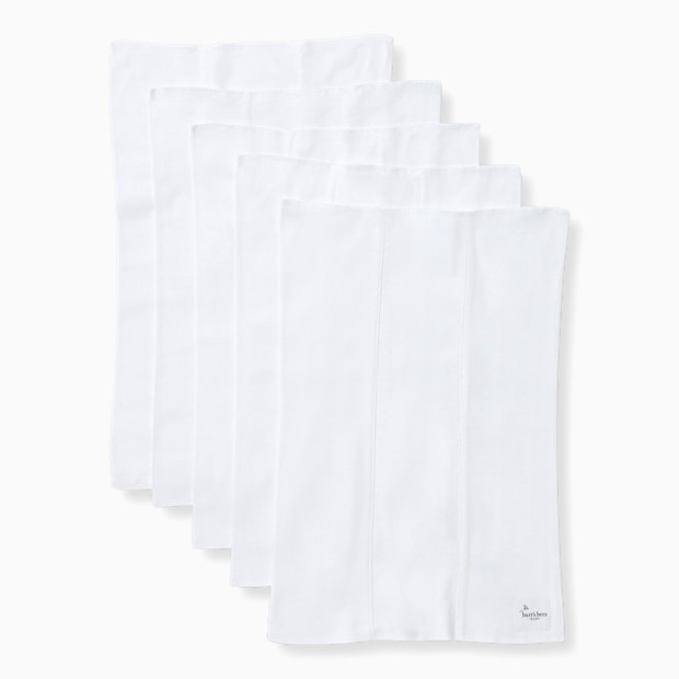 Burt's Bees Baby Organic Burp Cloth (5 Pack) - Cloud Solid.