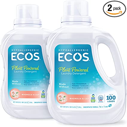 ECOS Hypoallergenic Laundry Detergent - $26.95 (2 Pack).