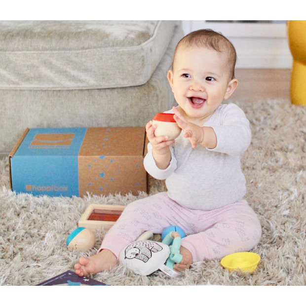 Hoppi Box Premium Toy Subscription Box.