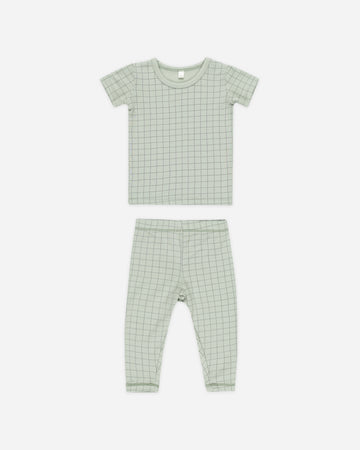 Quincy Mae Bamboo Short Sleeve Pajama Set.