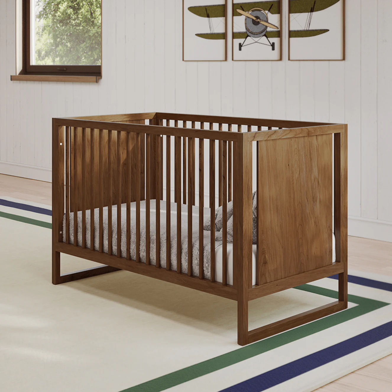 Nurture& The Newport Crib - Walnut.