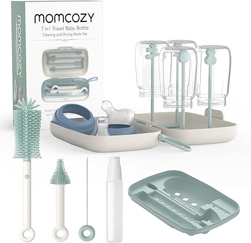 Momcozy Travel Bottle Cleaning and Drying Rack.