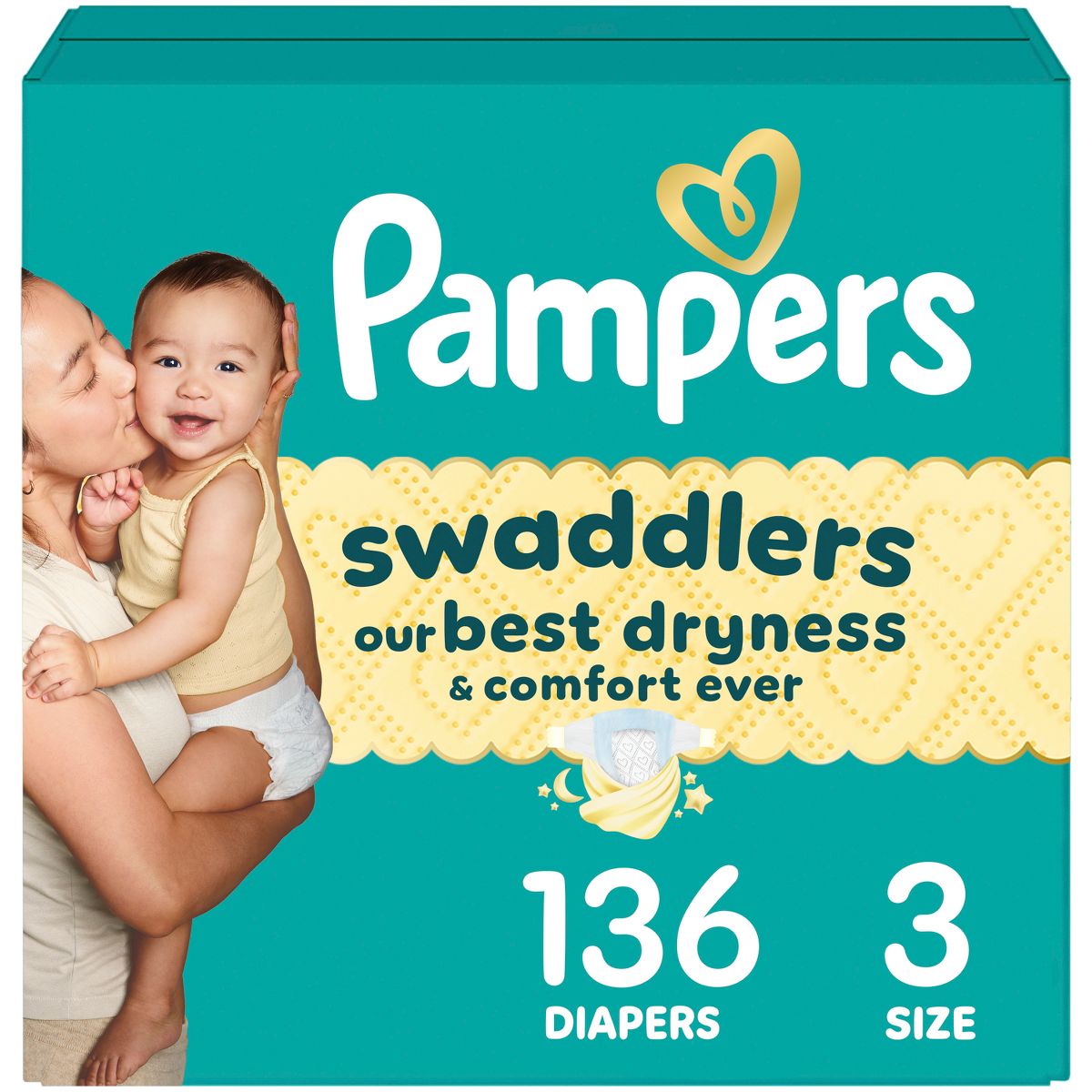 Swaddlers Sensitive Disposable Diapers.