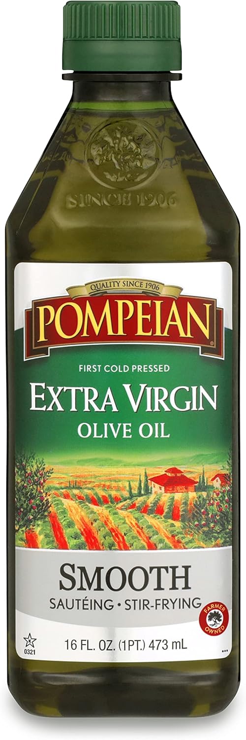 Pompeian  Smooth Extra Virgin Olive Oil.