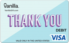 Vanilla Visa Gift Card.