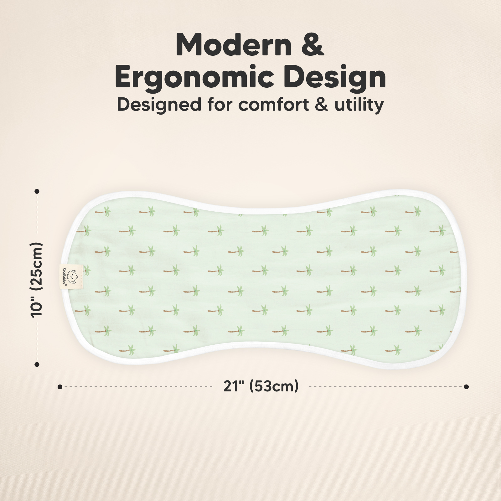 KeaBabies Softe Muslin Baby Burp Cloth Roarsome, 5 Babylist Shop