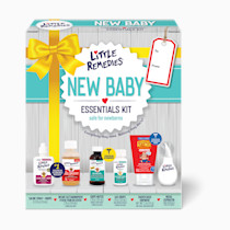 Little Remedies New Baby Essentials Kit with Saline Nasal Spray, Diaper Rash Cream, Gas Relief Drops, Gripe Water & More, Safe for Newborns