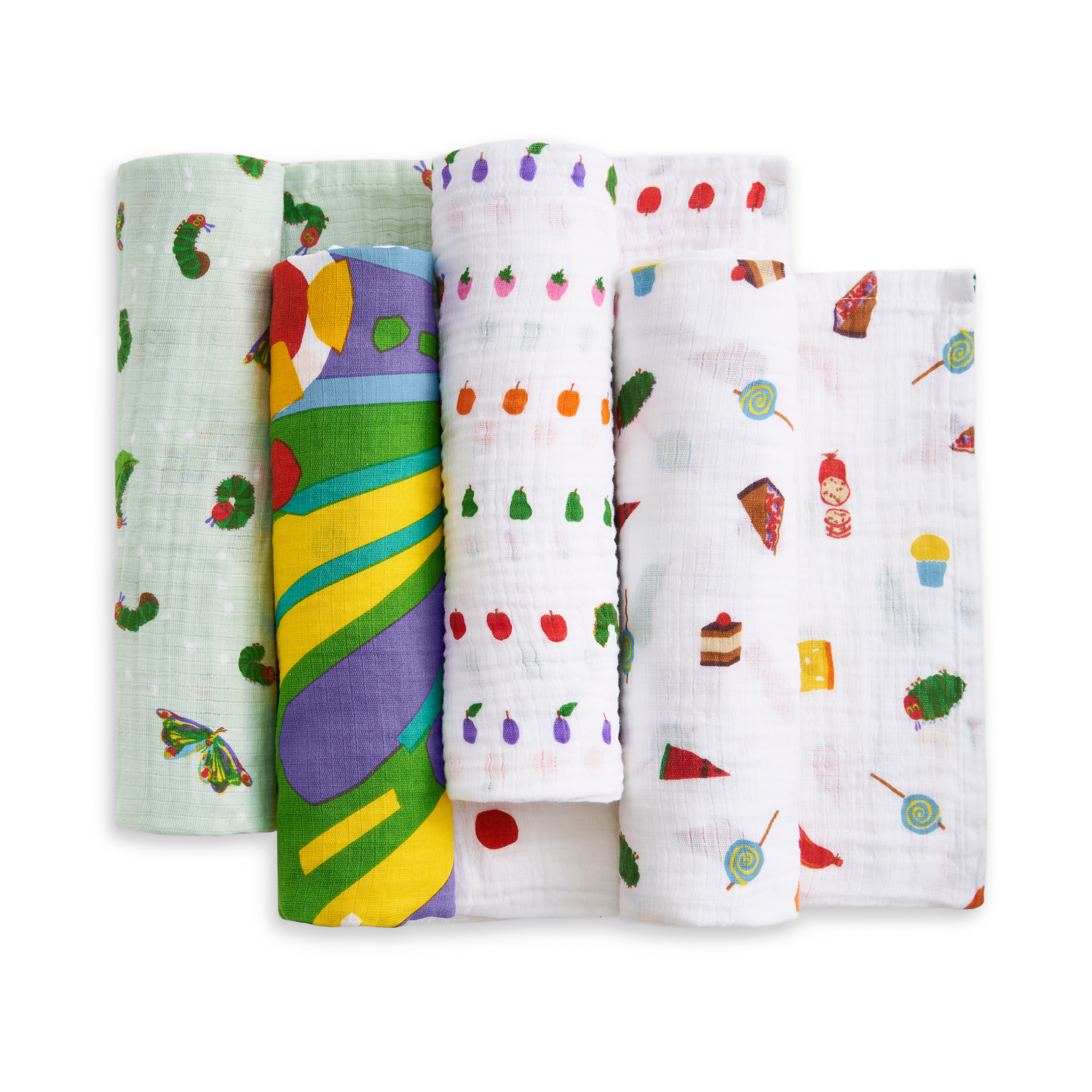 Aden + Anais Essentials Cotton Muslin Swaddles (4 Pack) - Eric Carle.