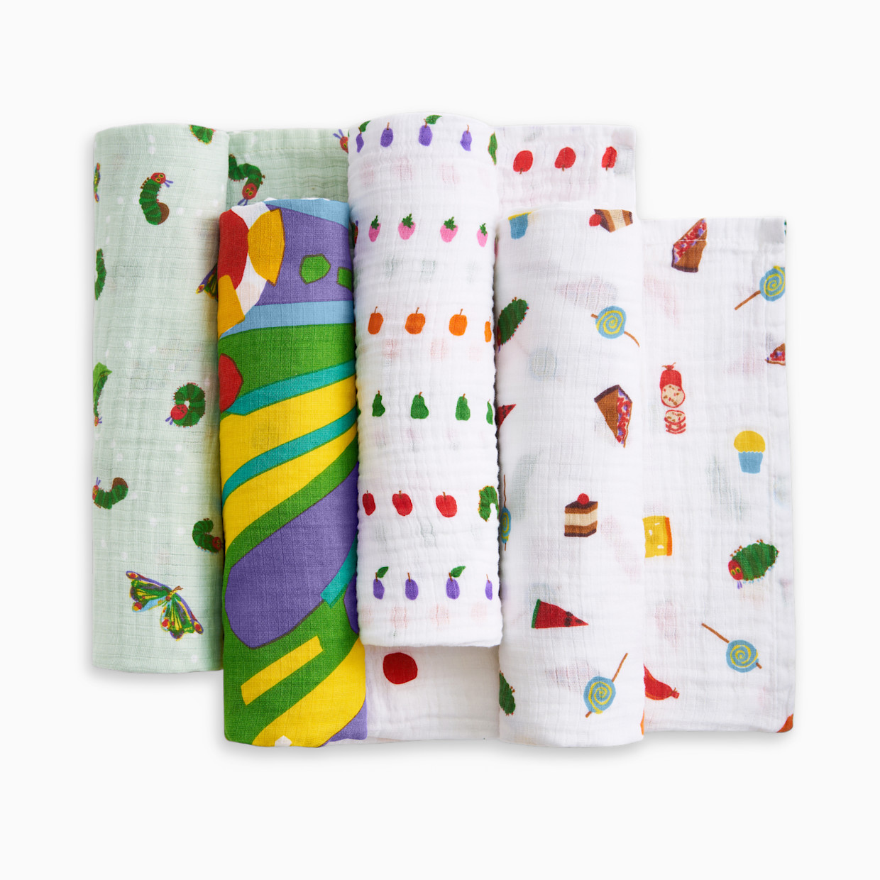 Aden + Anais Essentials Cotton Muslin Swaddles (4 Pack) - Eric Carle.