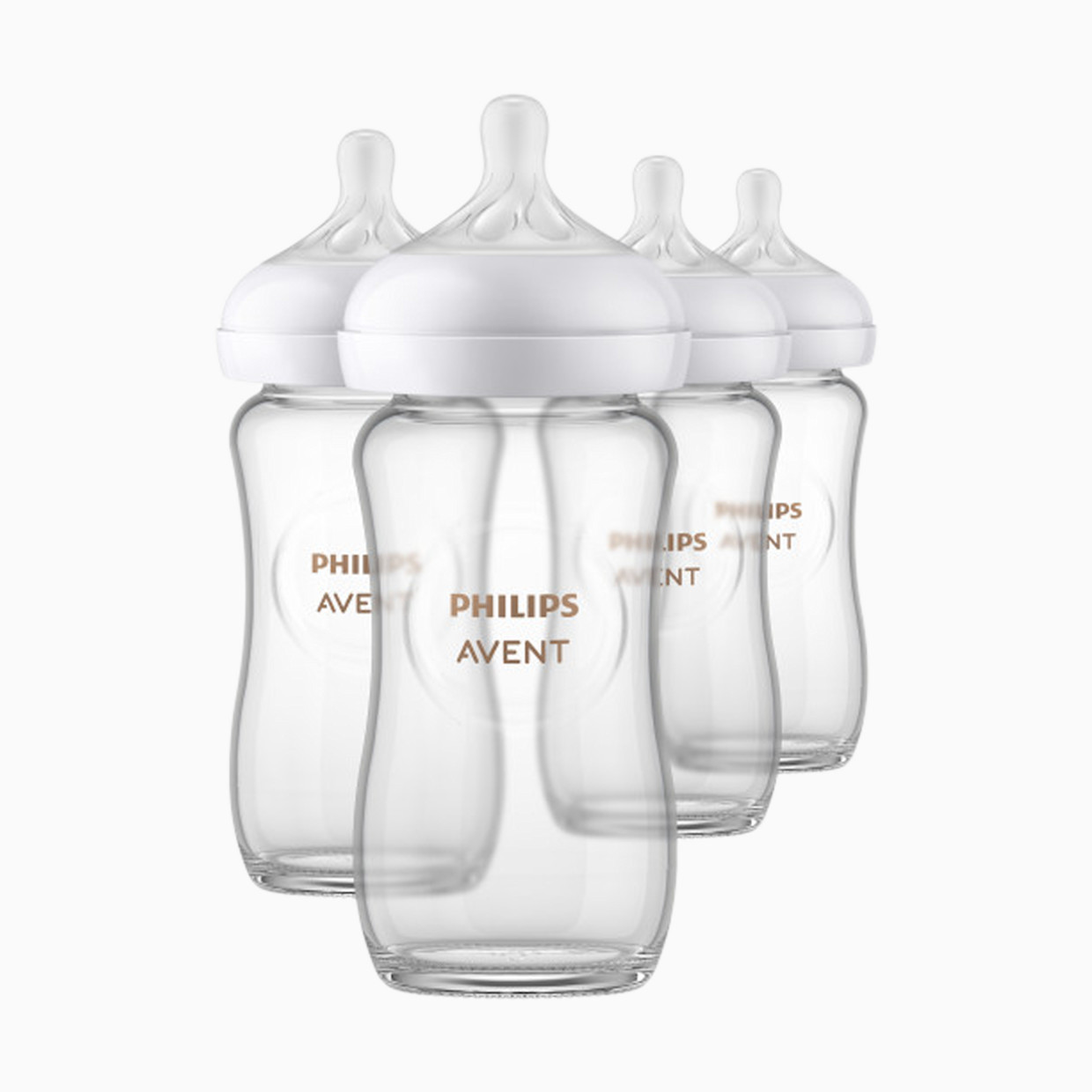 Philips Avent Glass Natural Baby Bottle with Natural Response Nipple - 8 Oz, 4.