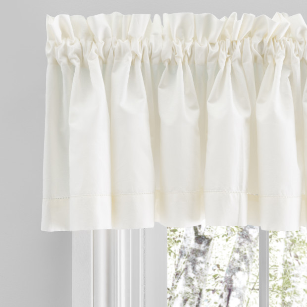 Ricardo Trading Simplicity Tailored Valance - Natural, 80"W X 13"L, 1.