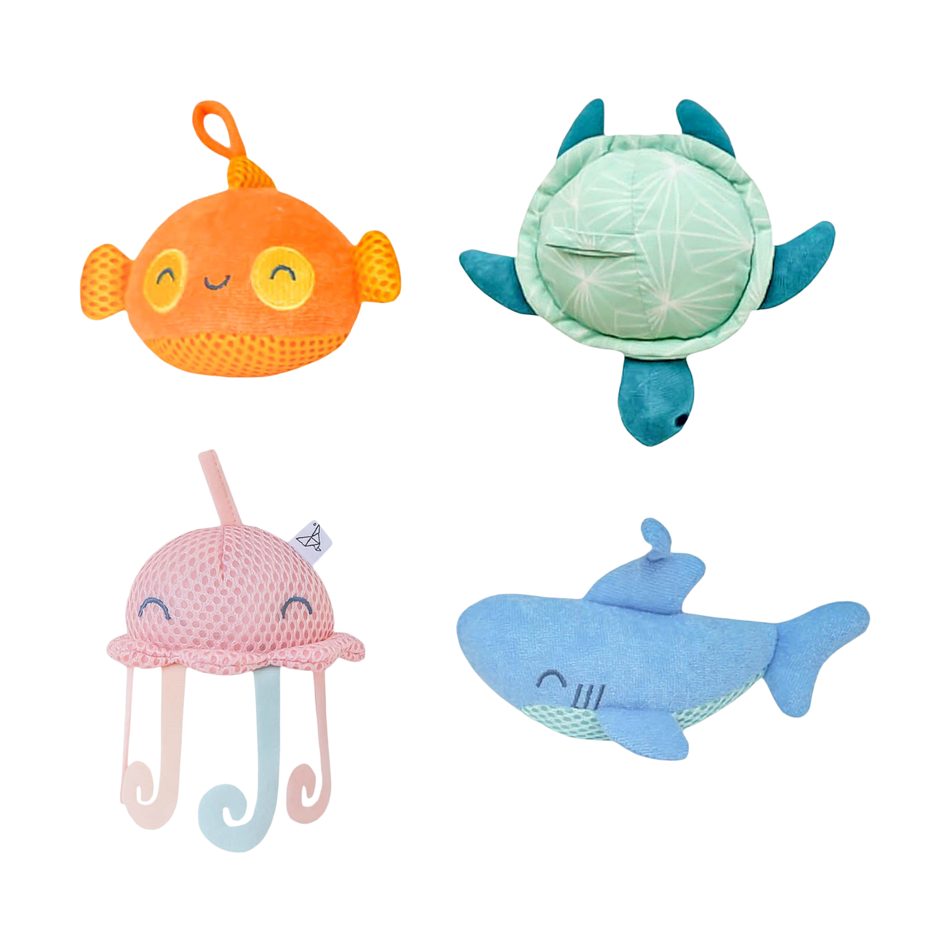 Copper Pearl Plush Bath Toy Set.