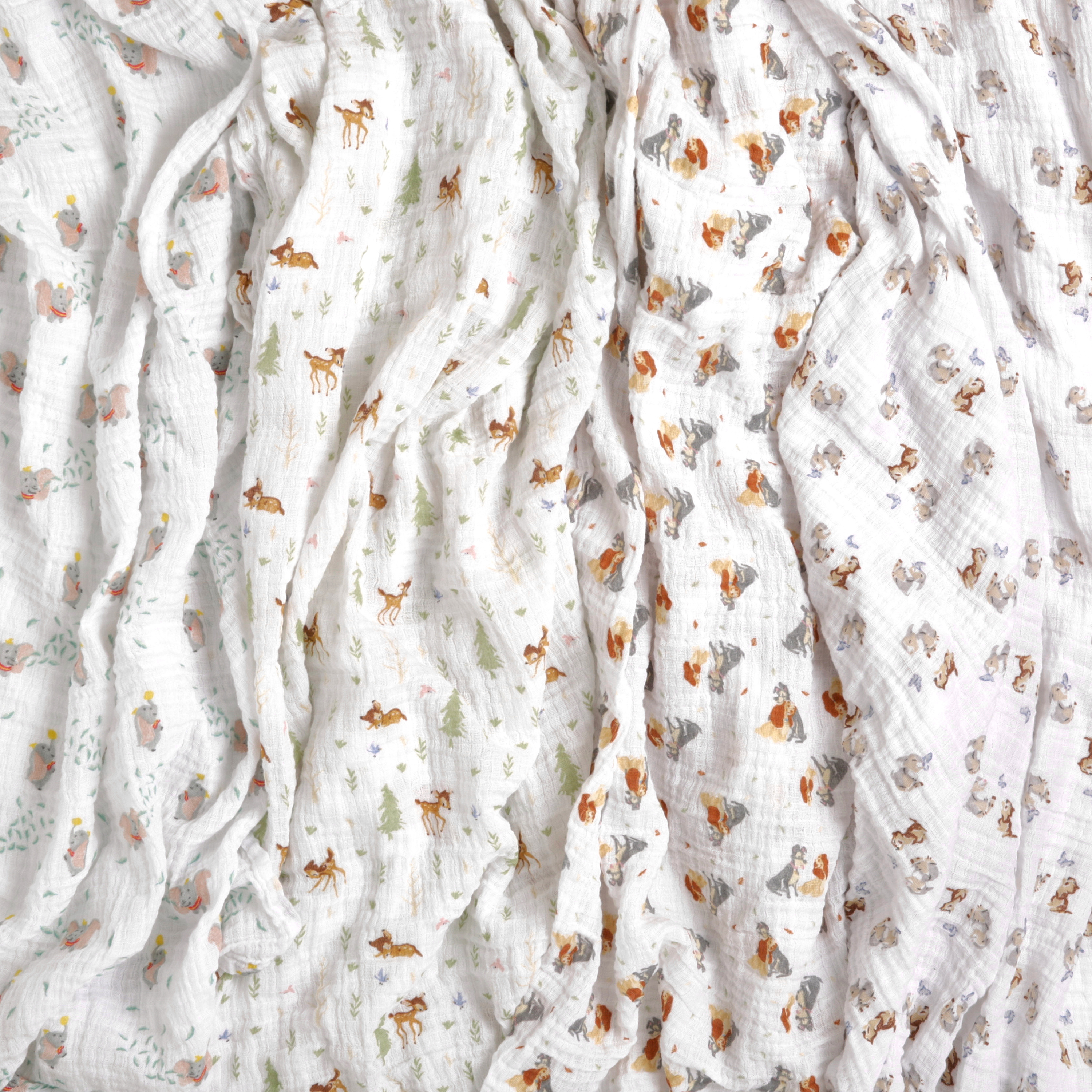 Aden + Anais Disney Essentials Cotton Muslin Swaddles (4 Pack) - Disney + Friends, 4.