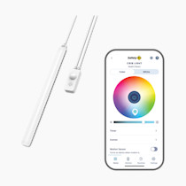 Safety 1st Connected Under Crib Smart Light — Motion Activated Night Light, Dimmable and Full Color Control, Nursery and Bedroom Lighting, Wi-Fi Enabled, iOS and Android Compatible