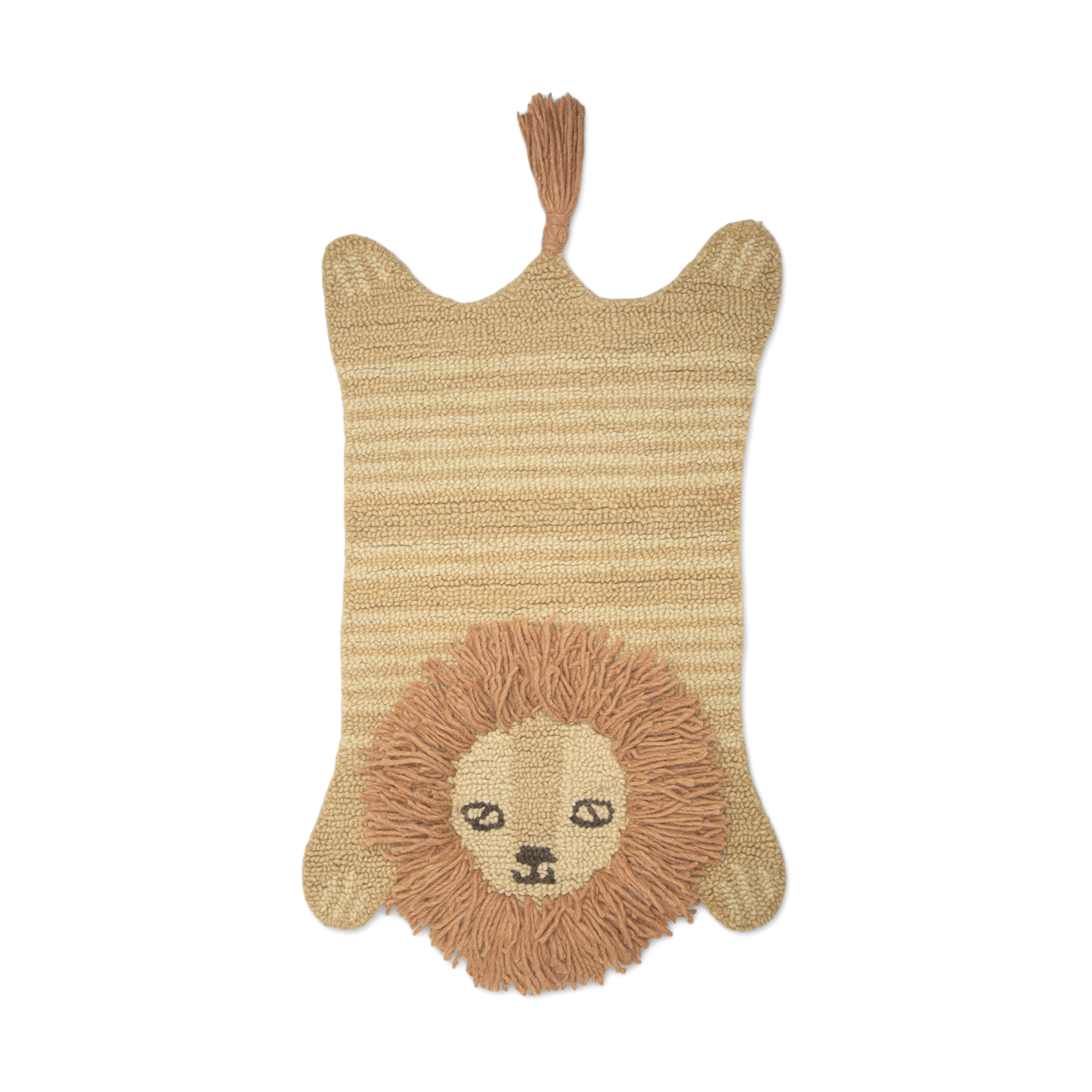 Crane Baby Hand Tufted Wool Animal Shaped Rug.