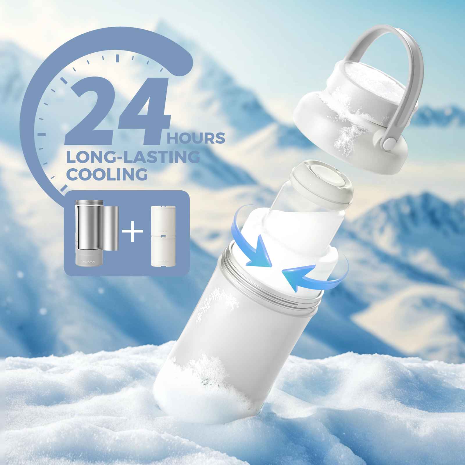 Momcozy Portable Breast Milk Cooler.