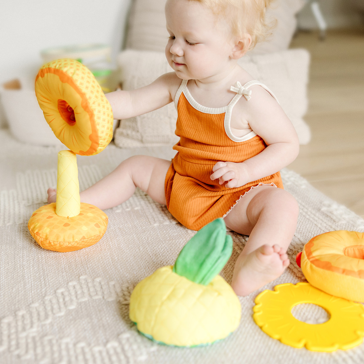 Melissa & Doug Pineapple Soft Stacker.