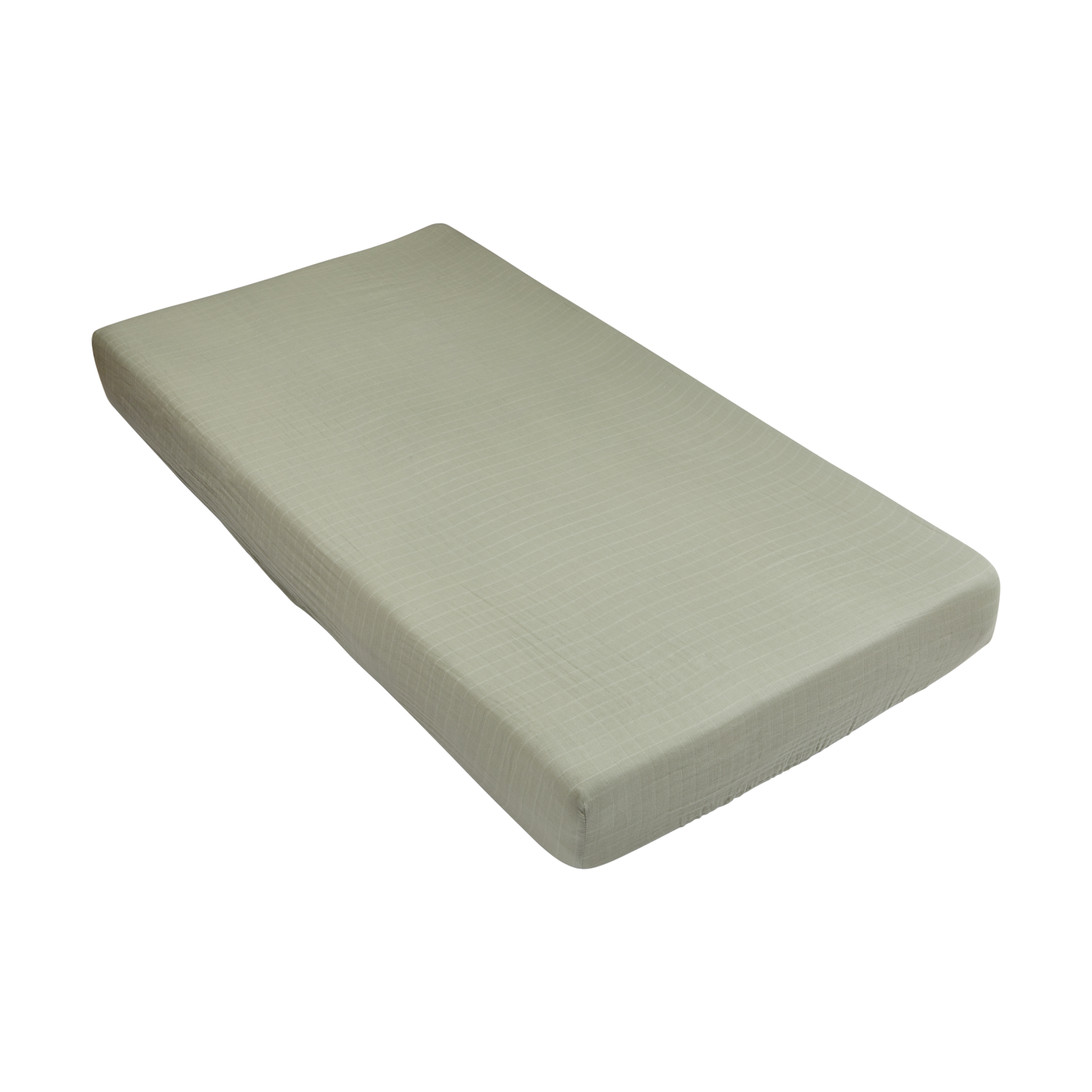 Tiny Kind Muslin Organic Crib Sheet.