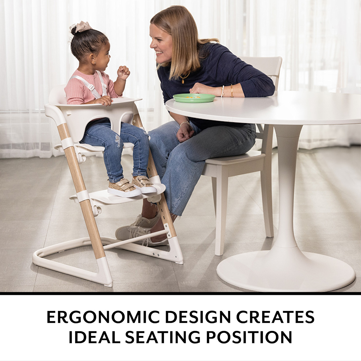 Evenflo RightSeat Multistage High Chair & Cushion - Butter Cream.