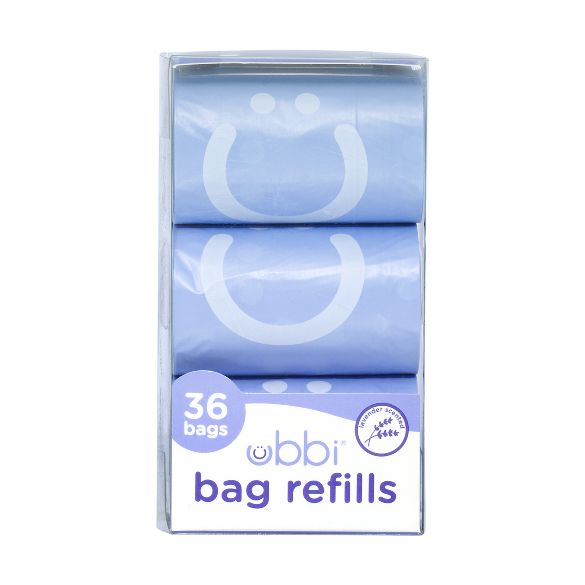 Ubbi On-the-Go Refill Bags, Lavender Scented, Value Pack of 36, Baby On The Go Diapering Essentials