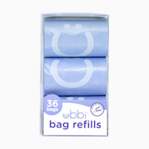 Ubbi On-the-Go Refill Bags, Lavender Scented, Value Pack of 36, Baby On The Go Diapering Essentials