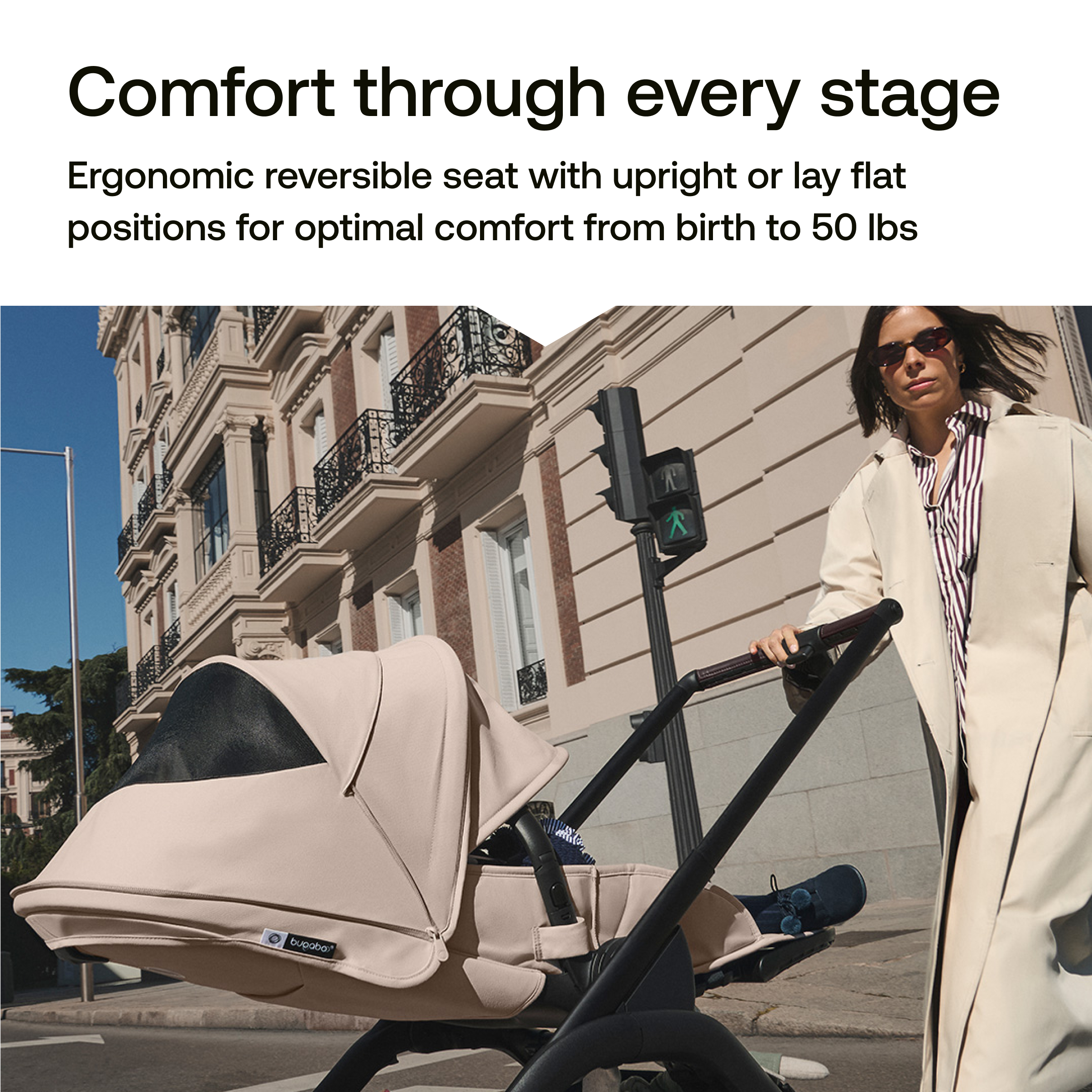 Bugaboo Dragonfly Plus Seat Stroller - Dusty Pink.
