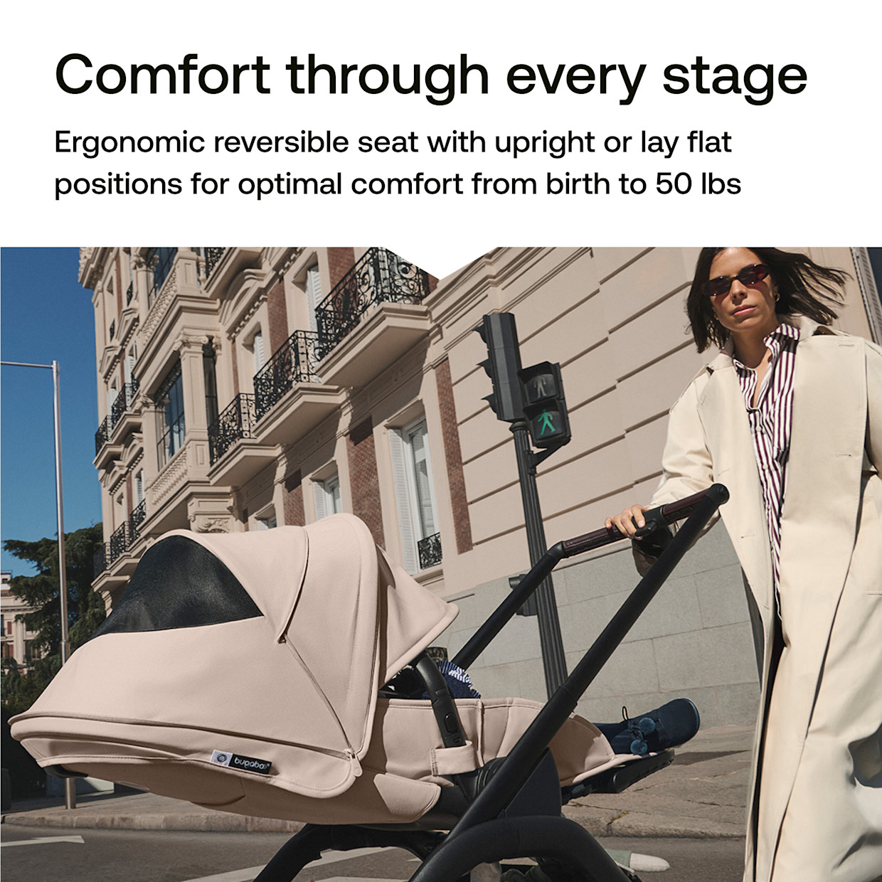 Bugaboo Dragonfly Plus Seat Stroller - Dusty Pink.