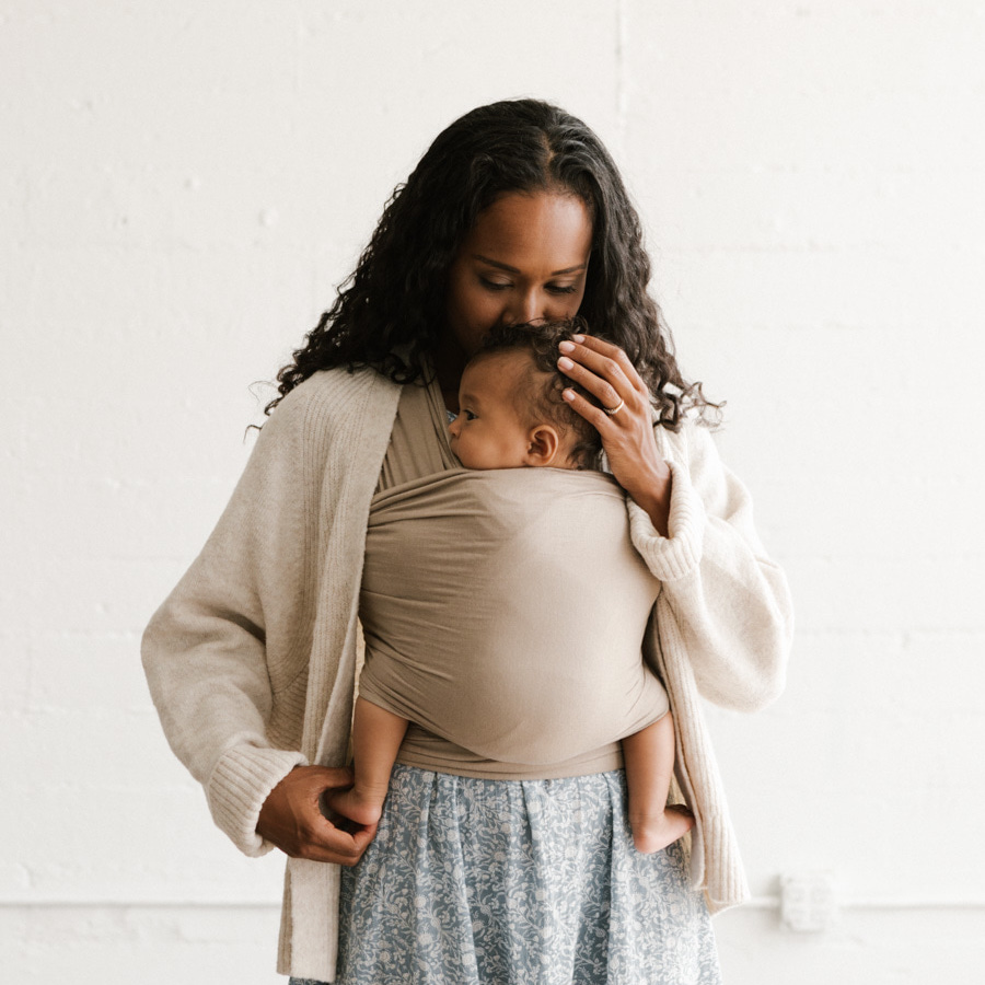 Solly Baby Wrap Carrier - Taupe.