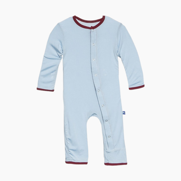 KicKee Pants Coverall with Snaps - Pond Sweetheart, 0-3 Months.